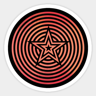 Tribal Star and Circle Sticker